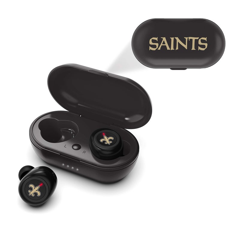 SOAR NFL True Wireless Earbuds, New Orleans Saints - Image 5